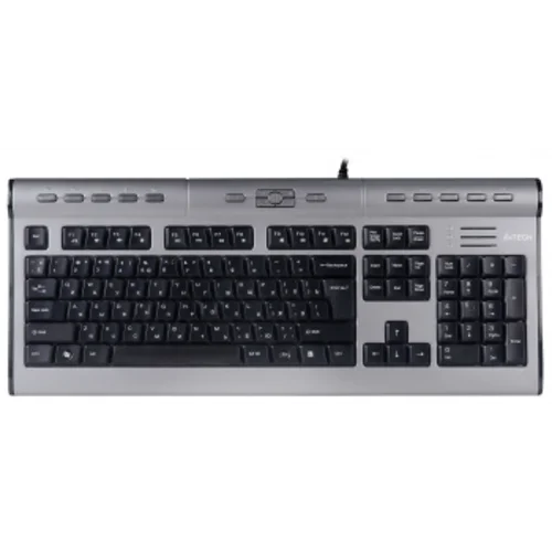 Клавиатура A4Tech KLS-7MUU серебристый/черный USB slim Multimedia Клавиатура A4Tech KLS-7MUU серебристый/черный USB slim Multimedia